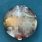 Vintage Chrome Richard Hudnut Three Flowers Powder Compact-nr