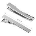 100 200 300x Silver Single Prong Alligator Metal Clips 1 75  Hair Bow Clips Bulk
