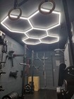5 Grid Led Hexagonal Garage Light Diy Ceiling Light For Warehouse Workshops Gyms