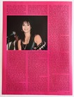 Joan Jett vintage 1989 Double-sided Magazine Article Pinup Clipping  runaways 