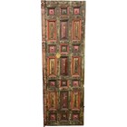 Set Of Four Painted Carved Wood European Door Panels -57 X 20 - Free Freight
