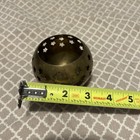 Vintage Brass Candle Holder Star Cutouts For Wall Shadows Stary  Night