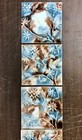 Antique Beaver Falls 5-tile Set Fireplace Tiles  b 