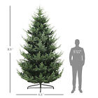 Homcom 9 Ft Prelit Artificial Christmas Tree With Dual Color Led Lights