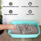 Cat Litter Scoop - Extra Large Heavy Duty Metal Kitty Litter Scoop  Premium S   