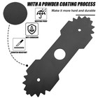 Yamto 2 Pack 9-inch Heavy-duty Edger Blades Replacement Fits For Ryobi Black