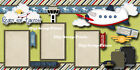 Vacation 2 Premade Scrapbook Pages Paper Piecing Flying Layout 4 Album Digiscrap