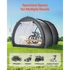 Outdoor Bike Storage Tent Fan-shaped Waterproof Bike Tent Shed For 5  Bikes
