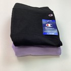 Champion 2 Pack Youth Girls Flare Pants  Black   Lavender  Size  L 14 16