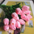 Artificial Pu Tulips 10pcs Real Touch Fake Flower Arrangement Bouquets For Home
