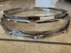 Set Of 14  Snare Drum Hoops 10-lug Resonant And Batter Chrome Hoops