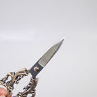 Vintage Scissors Small Sewing   Craft Scissors With Chain Retro Style Bronze