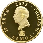 Samoa 2025 Happy Pig 35g 24k Gilded Copper Proof Coin With Display Box   Sleeve