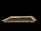 Vtg Hollywood Regency Golden Filigree Mirror Vanity Tray Display 14 5    X 9 5   