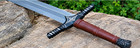 Hand Forged Carbon Steel Viking Sword Battle Ready Medieval Sword With Scabbard 