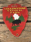 Vintage Yellowstone National Park 12x8 75  Porcelain Gas Oil Pump Station Sign