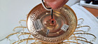 Vintage 1970s Luminaire Crystal And Brass 4 Light Waterfall Chandelier Complete