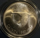 1967 Canada Goose Silver Dollar Bu Gorgeous - Canadian Silver Dollar