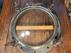 Vintage Genuine Bronze Opening Ship s Porthole 19  Od Flange  15  Glass