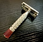 Vintage Gillette Red Tip Super Speed Safety Razor 1957 C4    Stamped