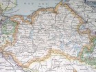 1887 Original Antique Map Of Mecklenburg Saxony Anhalt Berlin  Germany
