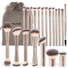 20 Pcs Double-ended Kabuki Makeup Brush Set For Foundation  Blush   Contour Tool