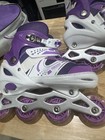 Power Superb Inline Roller Skates For Girls Adjustable Size M 35-38 Purple