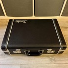 Rare Fender G g Briefcase Black Tolex Red Poodle Plush Pedal Merch Hard Case Usa