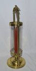 Vintage Teleflora Brass And Glass Taper Candle Lantern