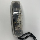 Vintage Conair Transparent Phone Retro 80s 90s Clear Black Model Sw205 Untested