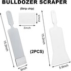 2 Pcs Squeegee  Long Handle Flat Glass Tinting Tools For Automotive Front   Back