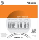 D addario Ej10 80 20 Bronze Acoustic Guitar Strings 10-47 Extra Light 