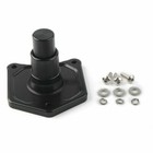 Black Starter Solenoid Push Button End Cover For Harley Big Twin 1991   Later