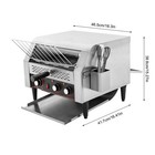 Electric Commercial Conveyor Toaster - 450 Slices h  7 Speeds  Dual Output