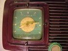 Vintage Zenith Clock Tube Radio S-20558 Art Deco Bakelite Parts Or Repair