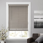 2  Cordless Faux Wood Horizontal Blinds Room-darkening Home Decor Gray 35  X 64 