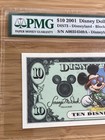 2001 Mickey   Minnie Disney Dollar  10 00 - Pmg 64 Gem Unc 