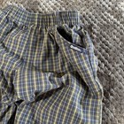 Vintage Osh Kosh B   gosh Blue green Plaid Pants Size 6 Made In Usa 90 s