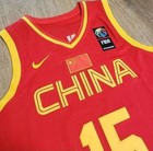 Han Xu  15 China Basketball Fiba Red Jersey National Wnba Stitched Mens Sizes