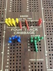 Drueke Four Track Cribbage Board Model Number 1962 Vintage Not Complete
