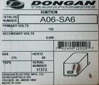 New Dongan A06-sa6 Ignition Transformer 120v Primary 6000v Secondary 175 Va 60hz
