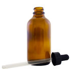 4 Fl Oz Amber Glass Bottle W  Glass Dropper - Multi-packs With Free Shipping 