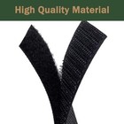 4 Inch Wide Hook   Loop Tape With Adhesive  Heavy Duty Fastener  9ft Black