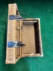 Antique Wooden Medium Steamer Trunk - Decorative Chest With Leather Straps