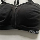 Victorias Secret Knockout Maximum Support   front Close Sports Bra Black 32dd Nwot