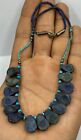 Antique Ancient Near Eastern Old Lapis Lazuli Stone Beds Bead Antique Necklace