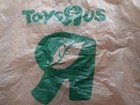 Toys R Us Plastic Shopping Bag   brown Green Leaf Logo   25  Recycled   good Cond        