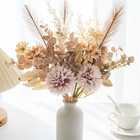 Home Decor Artificial Flowers  Silk Flower Chrysanthemum Wedding Bridal Bouquet