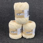 Lot Of 3 Lily Sugar n Cream Yarn Solids Super Size Cream 100  Cotton 4oz Each