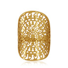 18k Gold Plated Mandala Ring - 925 Silver Mandala Ring - Gift For Her Jewelry